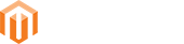 black magento logo