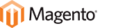 black magento logo